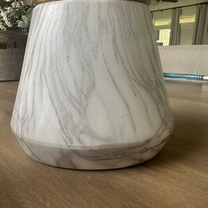 Marble jar/container with lid NEW